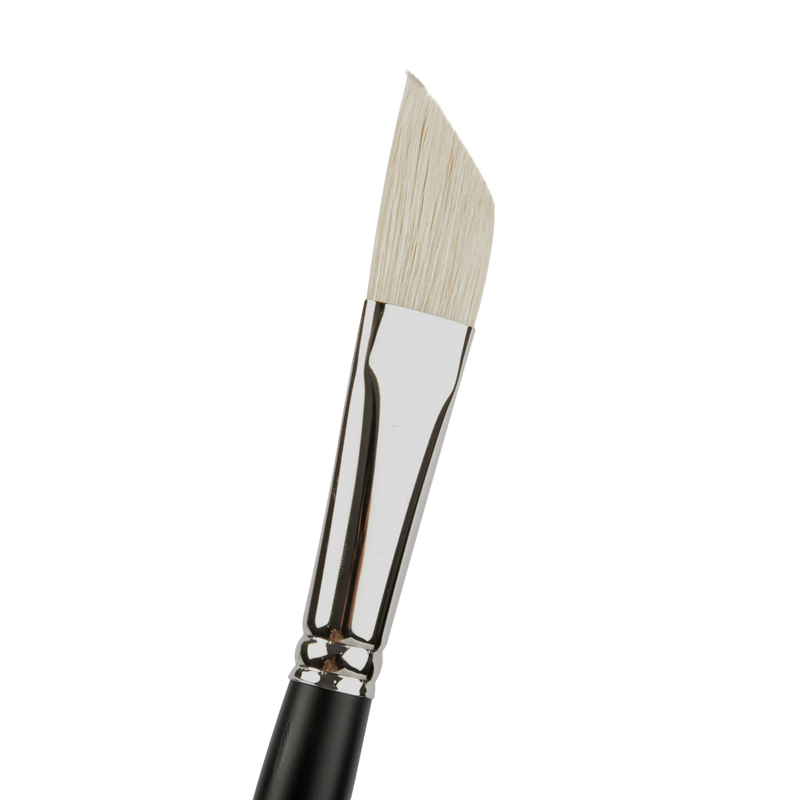 Dark Slate Gray Art Spectrum Brush Series 1100 Interlocked Hog Bristle - Angle Chisel Size - 10 Paint Brushes