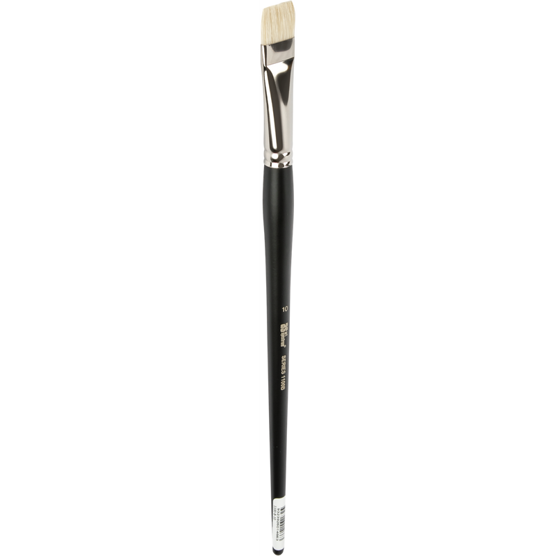 Dark Slate Gray Art Spectrum Brush Series 1100 Interlocked Hog Bright - Short Bright Size - 10 Paint Brushes