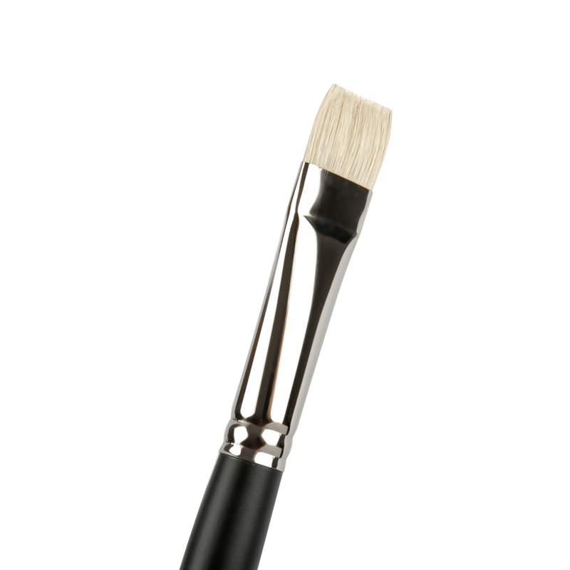 Light Gray Art Spectrum Brush Series 1100 Interlocked Hog Bright - Short Bright Size - 10 Paint Brushes