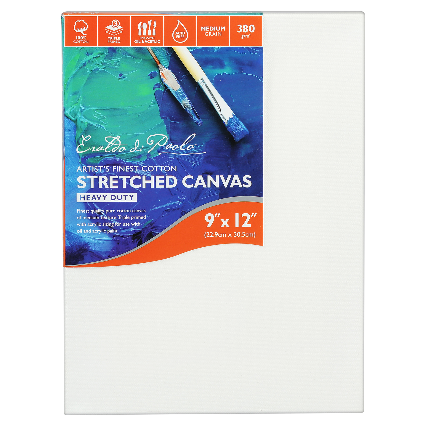 White Smoke 9 x 12 inches Eraldo di Paolo Gallery Wrapped Stretched Canvas Gallery Wrapped Stretched Canvas