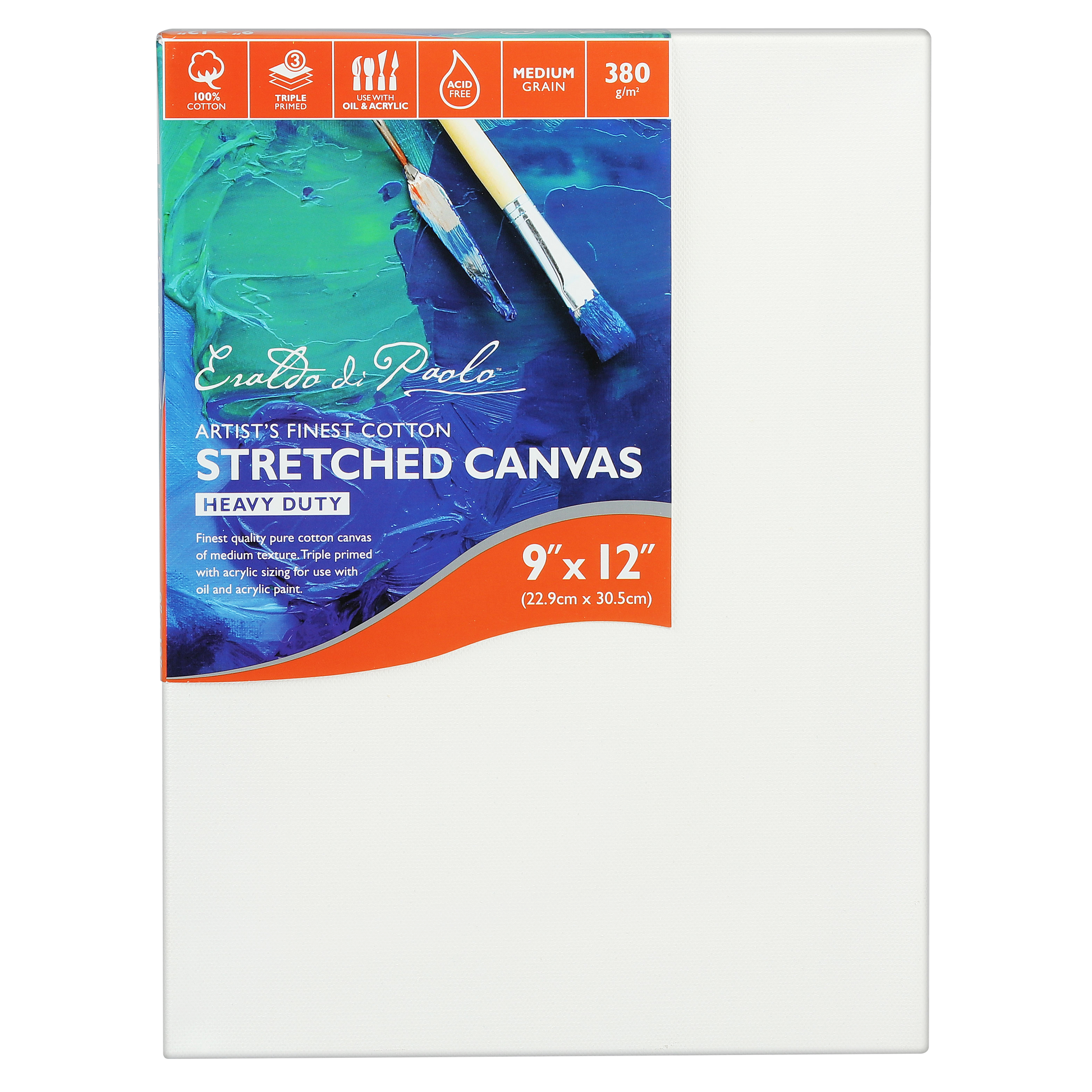 White Smoke 9 x 12 inches Eraldo di Paolo Gallery Wrapped Stretched Canvas Gallery Wrapped Stretched Canvas