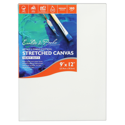 White Smoke 9 x 12 inches Eraldo di Paolo Gallery Wrapped Stretched Canvas Gallery Wrapped Stretched Canvas