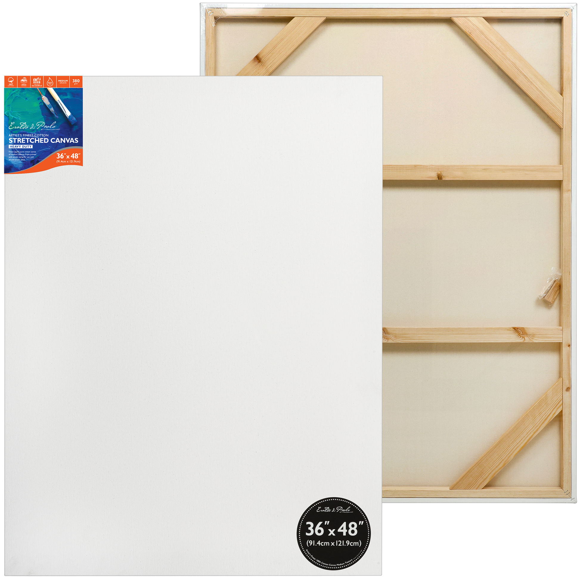 Light Gray 36 x 48 inches Eraldo di Paolo Gallery Wrapped Stretched Canvas Gallery Wrapped Stretched Canvas