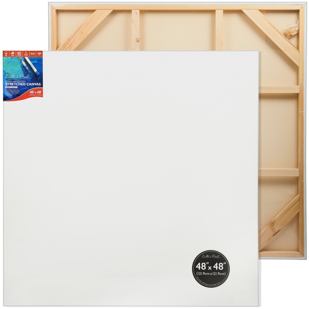 Antique White 48 x 48 inches Eraldo di Paolo Gallery Wrapped Stretched Canvas Gallery Wrapped Stretched Canvas