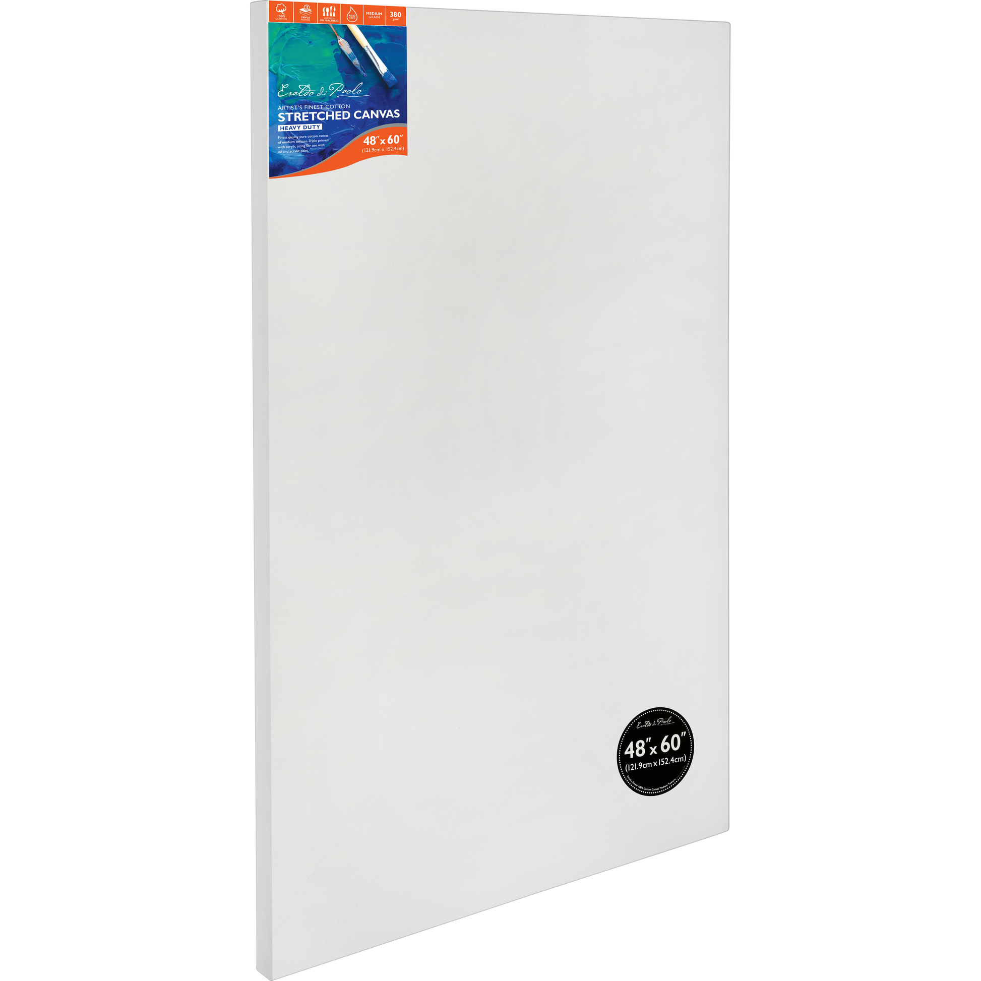 Light Gray 48 x 60 inches Eraldo di Paolo Gallery Wrapped Stretched Canvas Gallery Wrapped Stretched Canvas