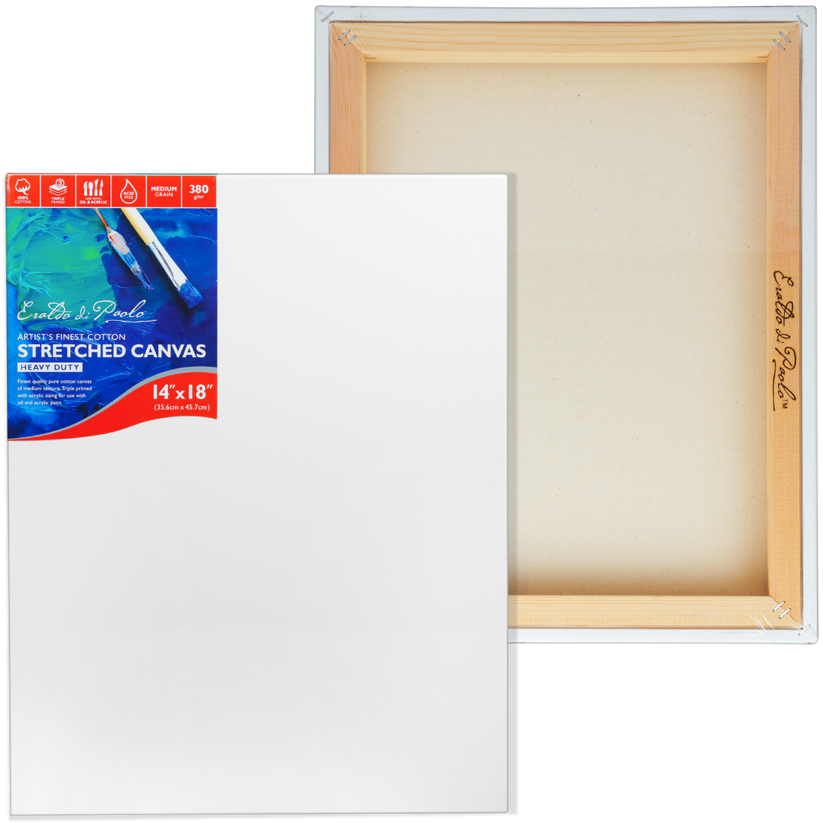 Light Gray 14 x 18 inches Eraldo di Paolo Gallery Wrapped Stretched Canvas Gallery Wrapped Stretched Canvas