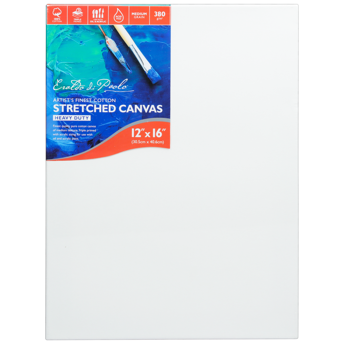 White Smoke 12 x 16 inches Eraldo di Paolo Gallery Wrapped Stretched Canvas Gallery Wrapped Stretched Canvas