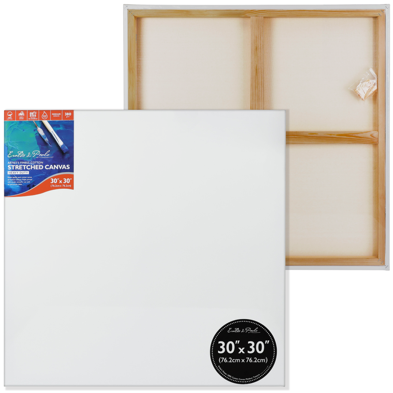 Light Gray 30 x 30 inches Eraldo di Paolo Gallery Wrapped Stretched Canvas Gallery Wrapped Stretched Canvas