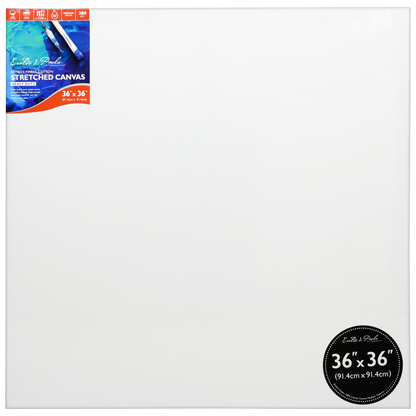 White Smoke 36 x 36 inches Eraldo di Paolo Gallery Wrapped Stretched Canvas Gallery Wrapped Stretched Canvas