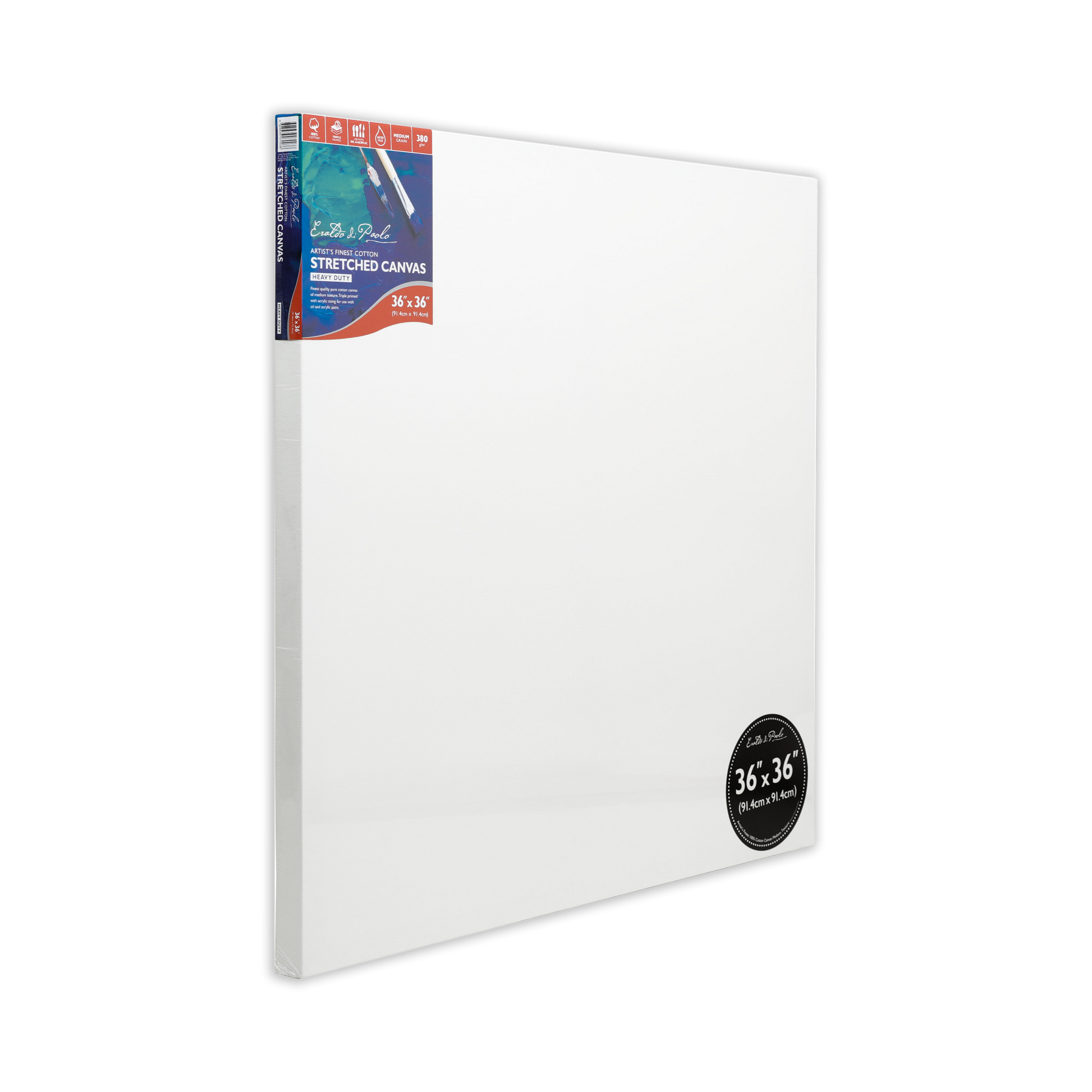 White Smoke 36 x 36 inches Eraldo di Paolo Gallery Wrapped Stretched Canvas Gallery Wrapped Stretched Canvas
