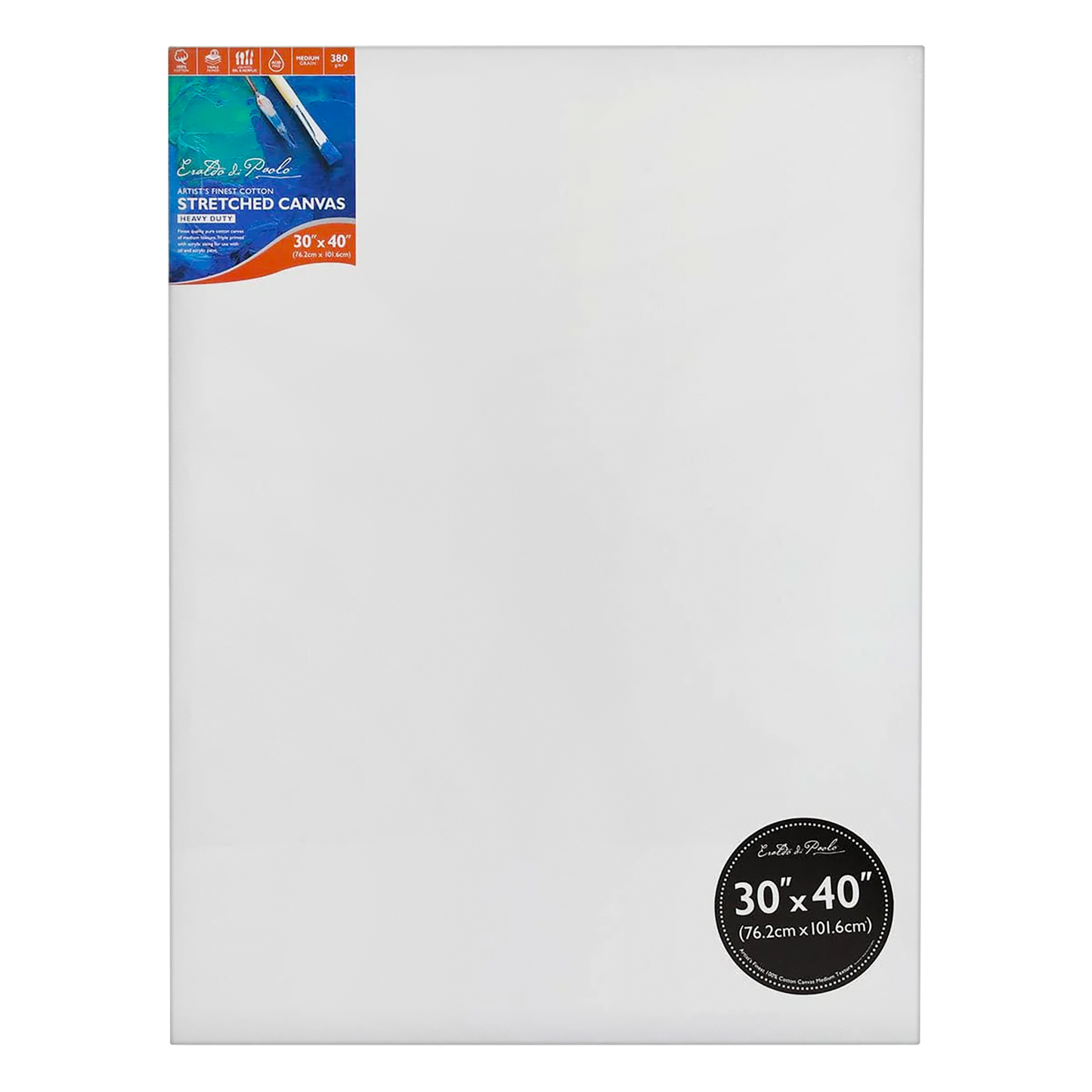 Light Gray 30 x 40 inches Eraldo di Paolo Gallery Wrapped  Stretched Canvas Gallery Wrapped Stretched Canvas