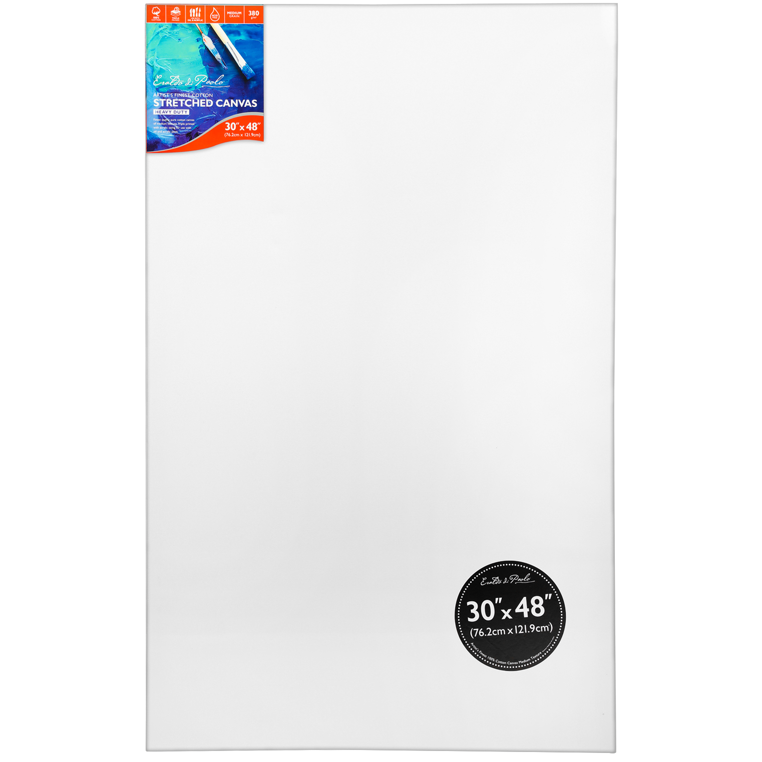 White Smoke 30 x 48 inches Eraldo di Paolo  Gallery Wrapped Stretched Canvas Gallery Wrapped Stretched Canvas