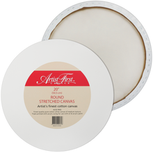 Light Gray Artist First Choice Round Stretched Canvas 20 Inches Round Canvases