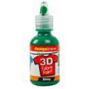 Gray Design line 3D Fabric Paint Shiny Bright Green 29.5ml Fabric Paints and Dyes