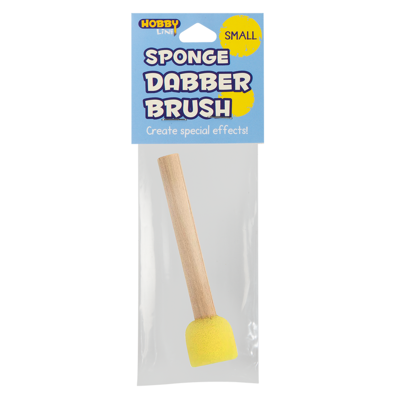 Light Gray Hobby Line Small Sponge Dabber Brush Paint Brushes