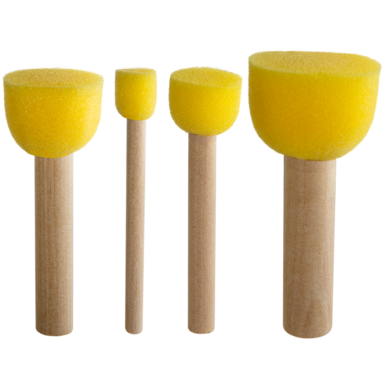 Goldenrod Hobby Line Sponge Dabber Brush 4 Piece Pack Paint Brushes