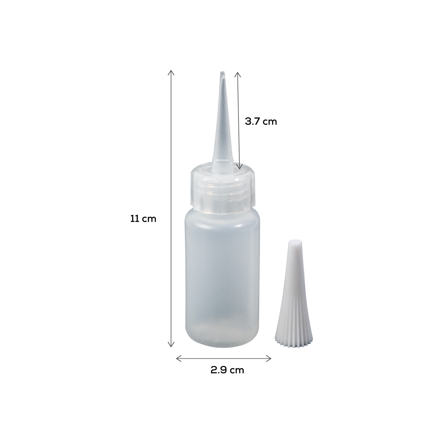 Gray The Art Studio Needle Tip Bottle Applicator 29ml 6 Pieces Painting Accessories