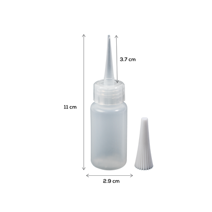 Gray The Art Studio Needle Tip Bottle Applicator 29ml 6 Pieces Painting Accessories