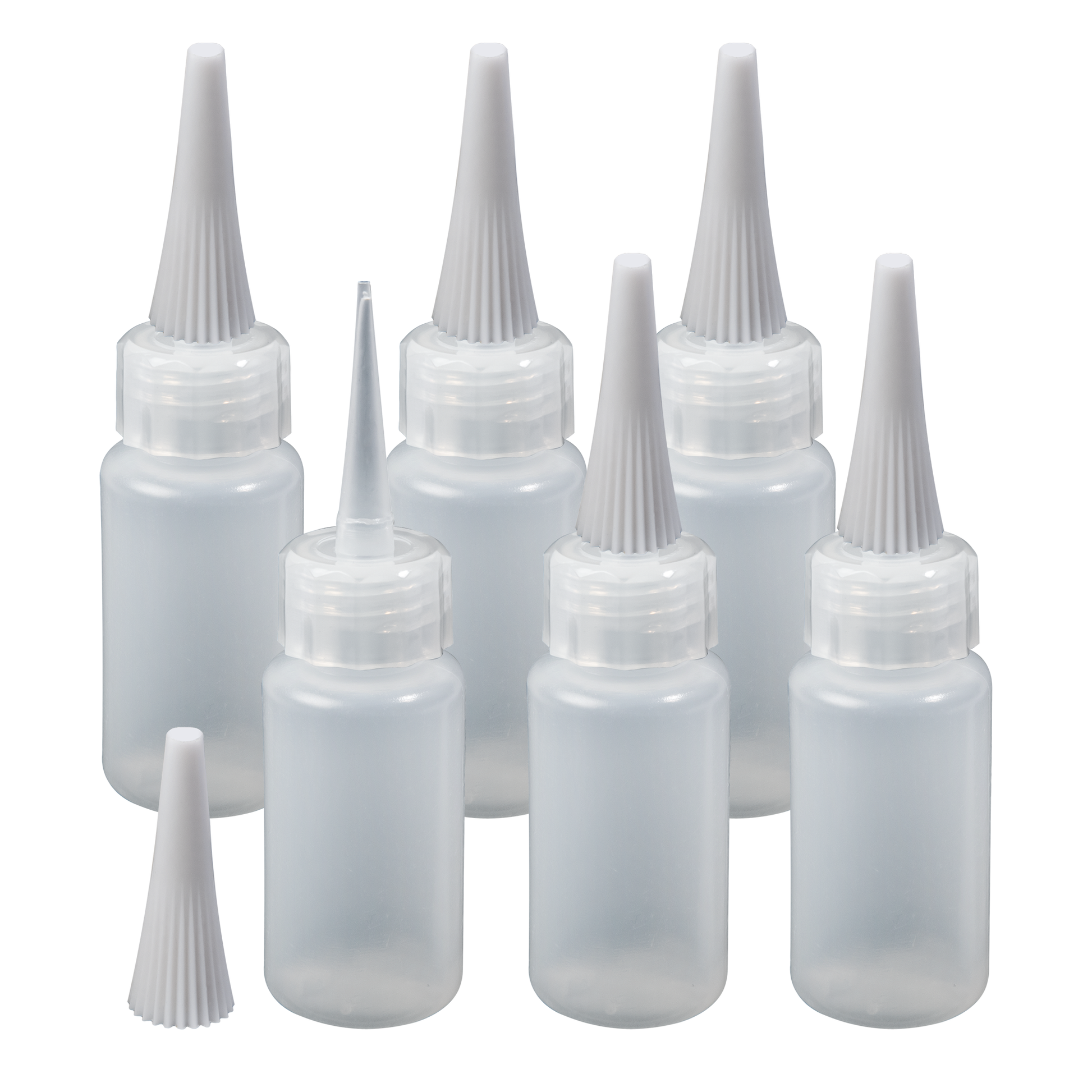 Gray The Art Studio Needle Tip Bottle Applicator 29ml 6 Pieces Painting Accessories