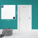 Dark Cyan 46 x 46 inches Eraldo di Paolo Gallery Wrapped Stretched Canvas Gallery Wrapped Stretched Canvas