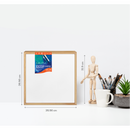 White Smoke 14 x 14 Inches Eraldo di Paolo Stretched Canvas with Wood Frame Gallery Wrapped Stretched Canvas With Wooden Frame