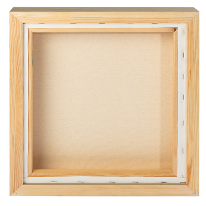 Tan 14 x 14 Inches Eraldo di Paolo Stretched Canvas with Wood Frame Gallery Wrapped Stretched Canvas With Wooden Frame