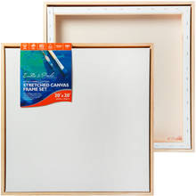 Light Gray Eraldo di Paolo Stretched Canvas with Wood Frame 20 x 20 Inches Gallery Wrapped Stretched Canvas With Wooden Frame
