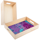 Wheat Urban Crafter Pine Tray 32 x 22 x 5.5cm All Woodcraft