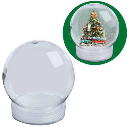 Light Gray Make A Merry Christmas Snow Globe Ornament Christmas