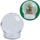 Light Gray Make A Merry Christmas Snow Globe Ornament Christmas