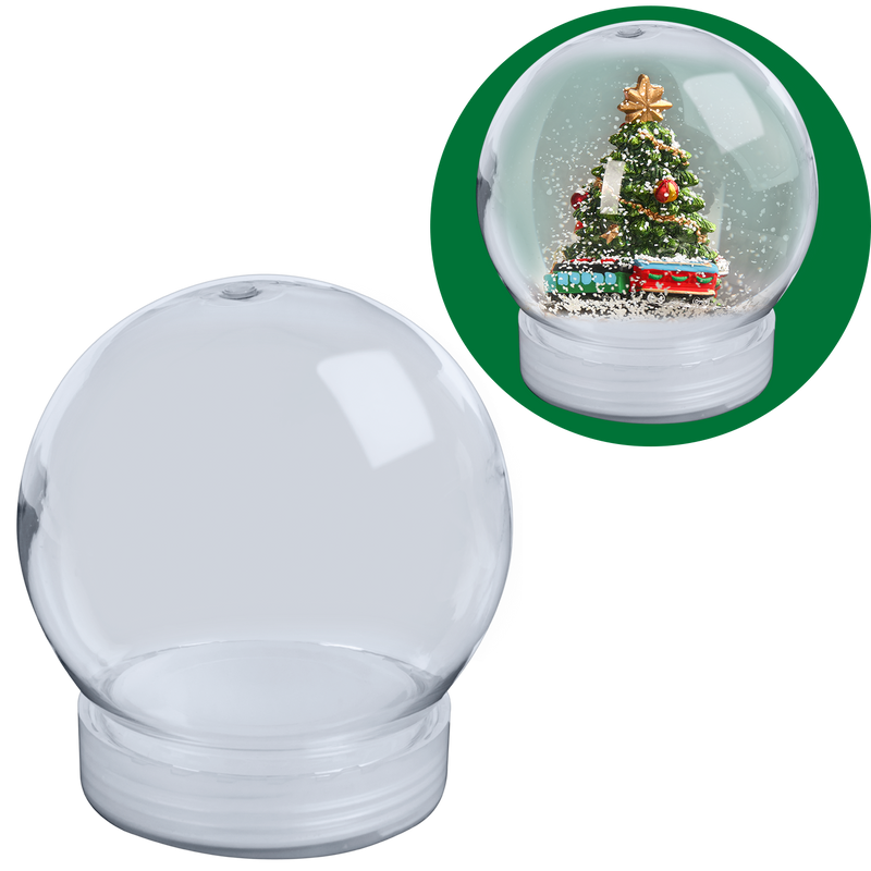 Plastic snow globe deals