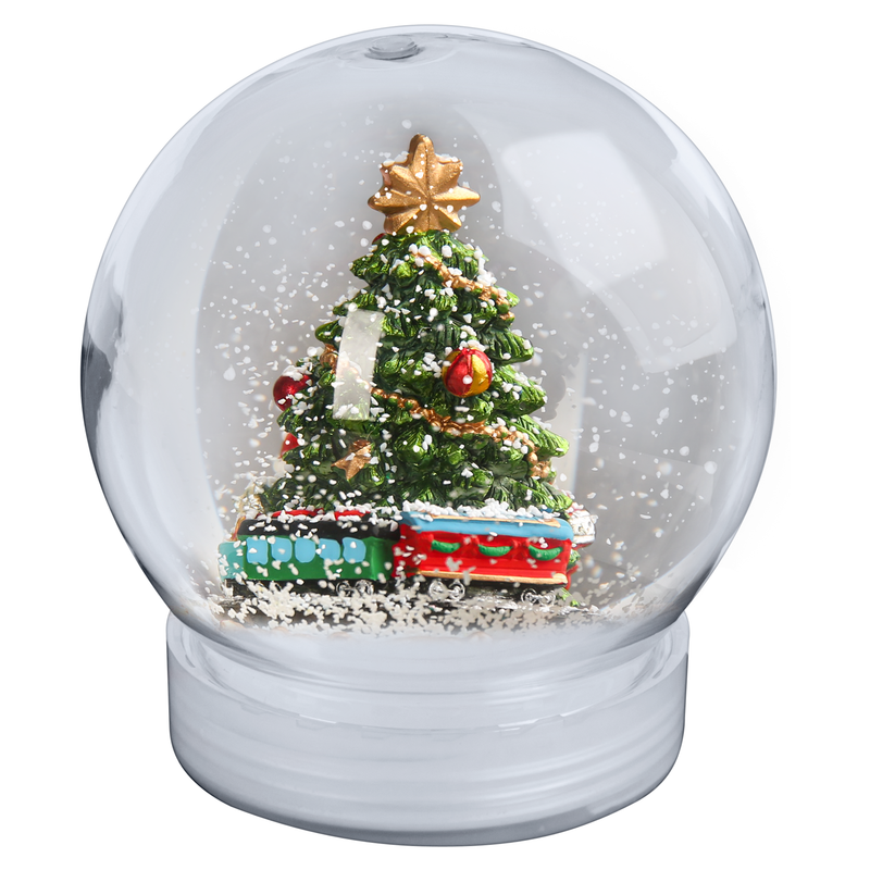 Gray Make A Merry Christmas Snow Globe Ornament Christmas