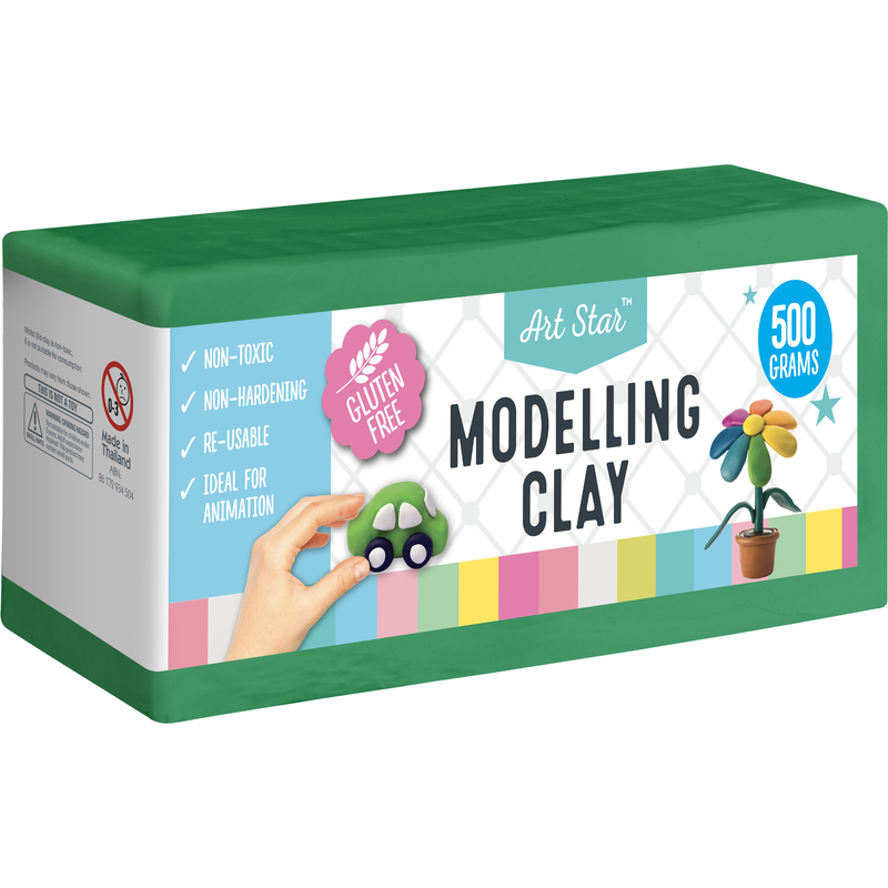 Sea Green Art Star Green Modelling Clay / Plasticine 500g Kids Modelling Supplies