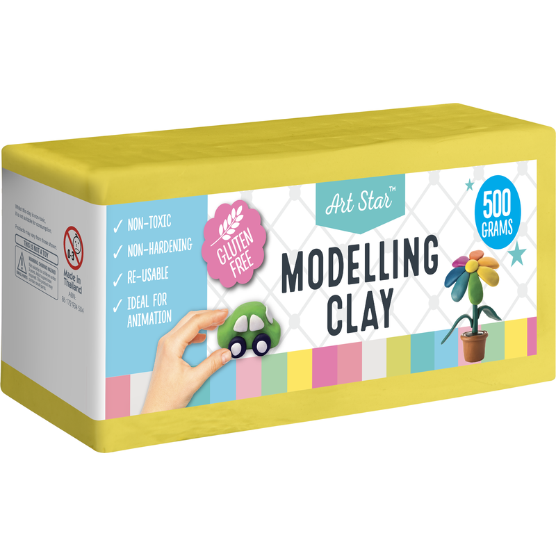 Gray Art Star Yellow Modelling Clay 500g Kids Modelling Supplies