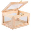 Wheat Urban Crafter Pine Frame Box with Window Sides 15x11x9cm Frames