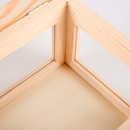 Wheat Urban Crafter Pine Frame Box with Window Sides 15x11x9cm Frames