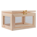 Tan Urban Crafter Pine Frame Box with Window Sides 15x11x9cm Frames