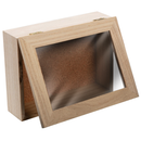 Rosy Brown Urban Crafter Rectangular Keepsake Case Clear Lid 17x13x5cm Wood Crafts