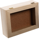 Dark Olive Green Urban Crafter Rectangular Keepsake Case Clear Lid 17x13x5cm Wood Crafts