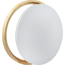 Light Gray Eraldo di Paolo Round Framed Canvas Set 40cm Gallery Wrapped Stretched Canvas With Wooden Frame