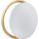 Light Gray Eraldo di Paolo Round Framed Canvas Set 40cm Gallery Wrapped Stretched Canvas With Wooden Frame