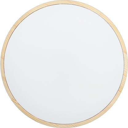 White Smoke Eraldo di Paolo Round Framed Canvas Set 40cm Gallery Wrapped Stretched Canvas With Wooden Frame