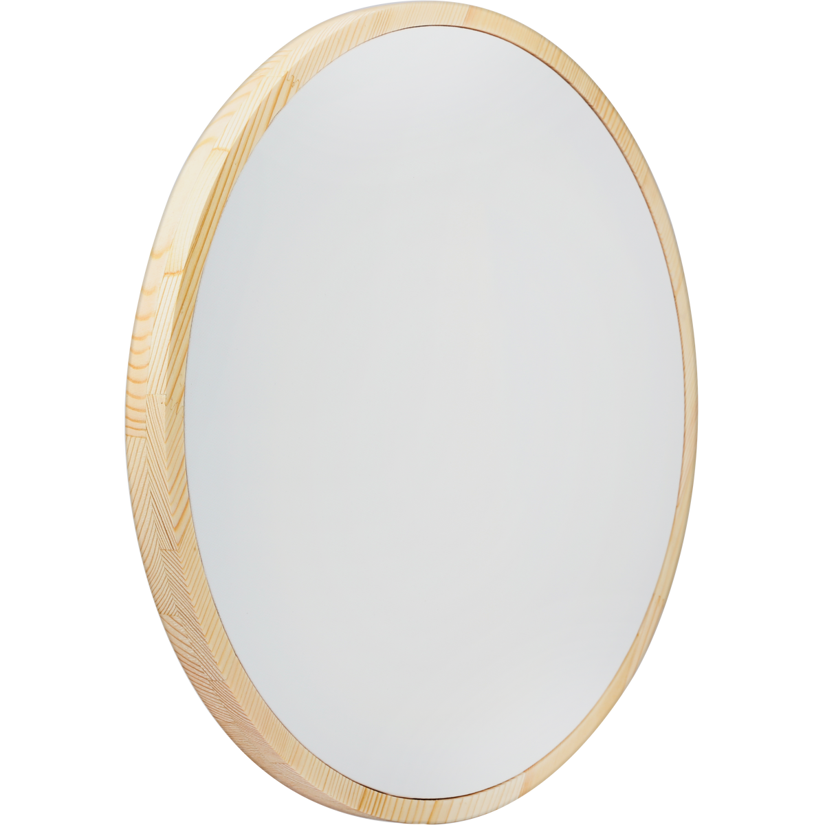 Light Gray Eraldo di Paolo Round Framed Canvas Set 40cm Gallery Wrapped Stretched Canvas With Wooden Frame