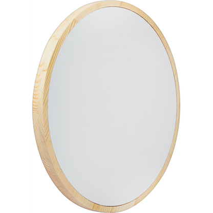 Light Gray Eraldo di Paolo Round Framed Canvas Set 40cm Gallery Wrapped Stretched Canvas With Wooden Frame