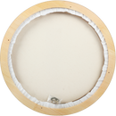 Light Gray Eraldo di Paolo Round Framed Canvas Set 40cm Gallery Wrapped Stretched Canvas With Wooden Frame