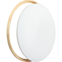 White Smoke Eraldo di Paolo Round Framed Canvas Set 60cm Gallery Wrapped Stretched Canvas With Wooden Frame