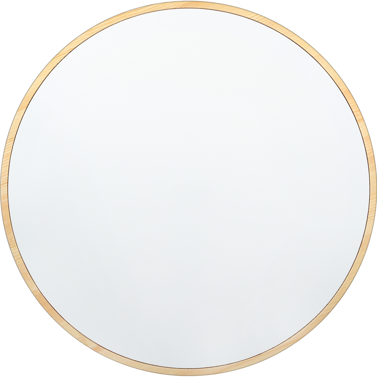 White Smoke Eraldo di Paolo Round Framed Canvas Set 60cm Gallery Wrapped Stretched Canvas With Wooden Frame