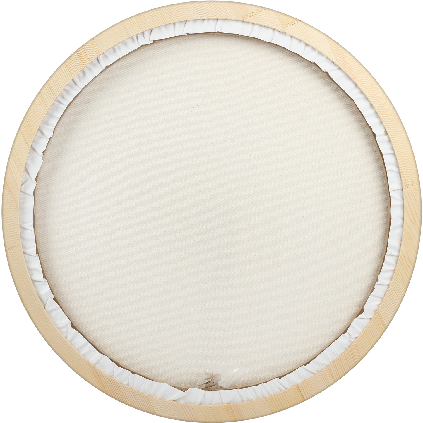 Antique White Eraldo di Paolo Round Framed Canvas Set 60cm Gallery Wrapped Stretched Canvas With Wooden Frame