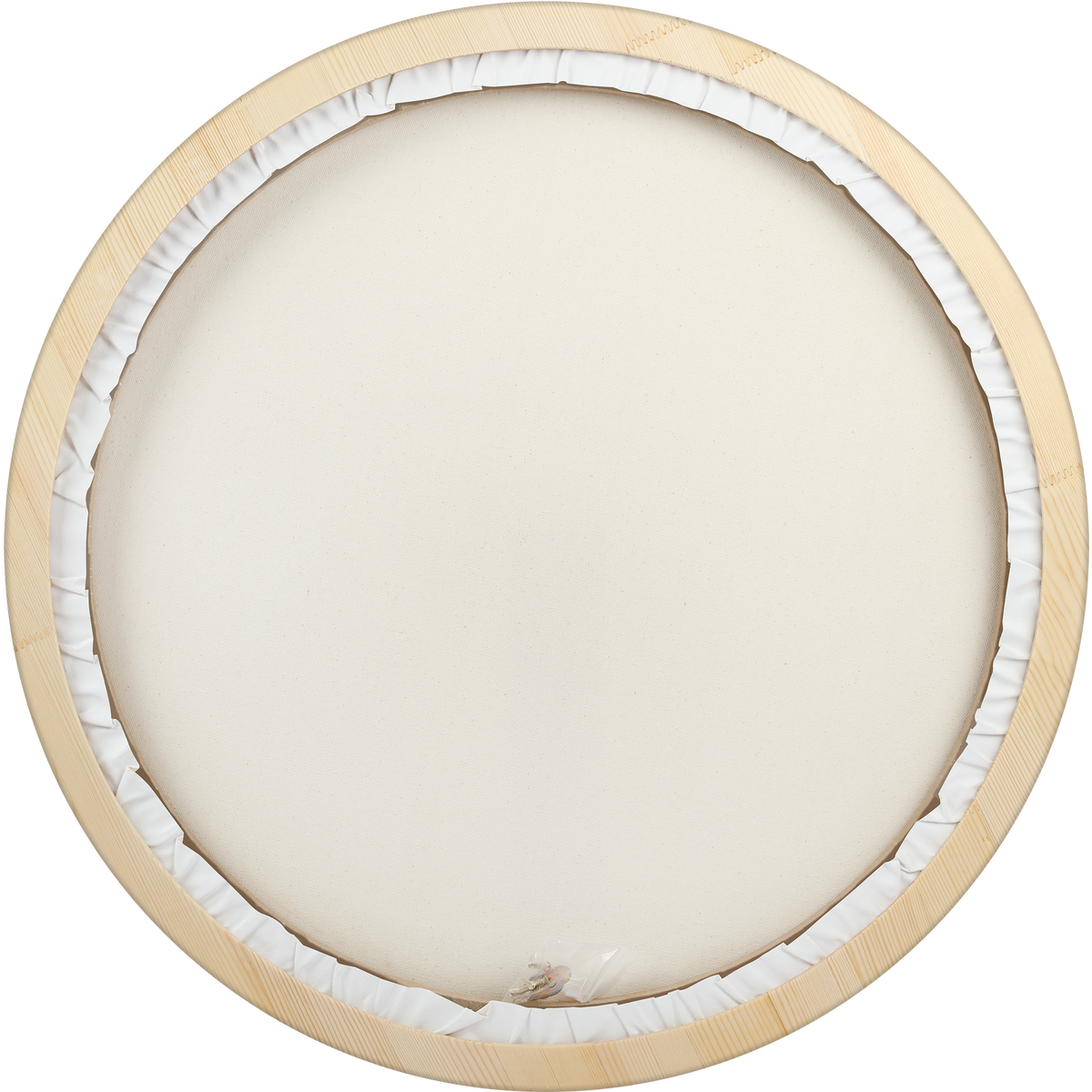Antique White Eraldo di Paolo Round Framed Canvas Set 60cm Gallery Wrapped Stretched Canvas With Wooden Frame