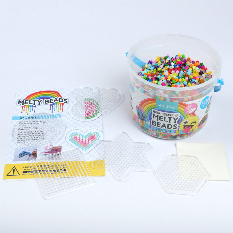 Lavender Art Star Mega Bucket of Melty Beads 6000+ Beads Kids Craft Kits